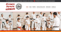 Desktop Screenshot of chilwell-karate.co.uk